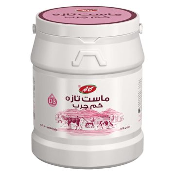 ماست کم چرب غنی شده با ویتامین دی 3 کاله 1800 گرم 