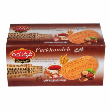 بیسکویت با طعم فندق و تزیین شکر فرخنده 900 گرم
