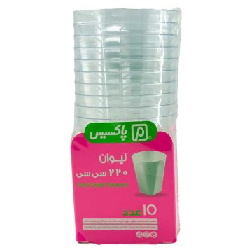 لیوان کریستالی 220 سی سی پاکسیس 10 عددی 
