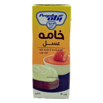 خامه استریل عسل نیم چرب پگاه 200 گرم