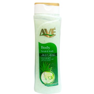شامپو صورت و بدن اسکراب رایحه شیر و آلوئه ورا اوه 380 گرم