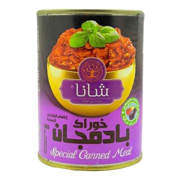 کنسرو خوراک بادمجان قوطی شانا 380 گرم 
