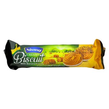 بیسکویت کرمدار با طعم موز سیرنگ 110 گرم