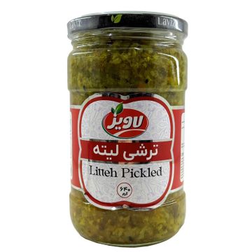 ترشی لیته شیشه لاویز 640 گرم 