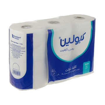 دستمال کاغذی توالت چهار لایه کیولین 6 رول