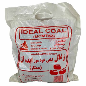 زغال کبابی خودسوز ایده آل وزن 900 گرم 
