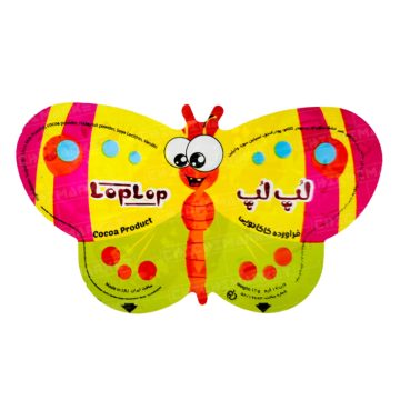کرم شکلات لپ لپ طرح پروانه 17 گرم