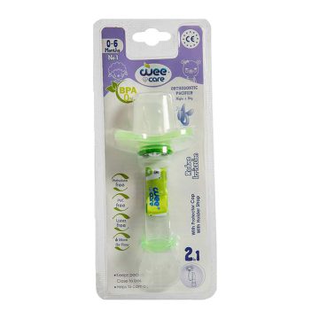 پستانک ارتودنسی روز و شب همراه با بند و زنجیر تا 6 ماهگی وی کر کد P110 