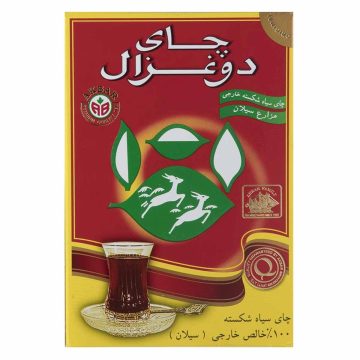 چای سیاه شکسته خارجی ( سیلان ) دو غزال 500 گرم
