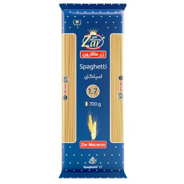 اسپاگتی قطر 1/7 زر ماکارون 700 گرم