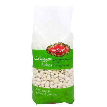 لوبیا سفید ایرانی متوسط گلستان 450 گرم