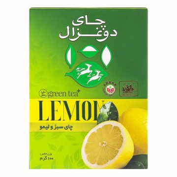 چای سبز و لیمو دو غزال 100 گرم
