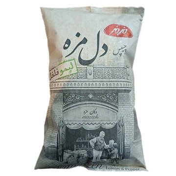 چیپس لیمو فلفل دل مزه مزمز 180 گرم