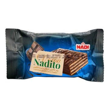 ویفر کاکائو روکش کاکائو تلخ نادیتو نادی 17 گرم 