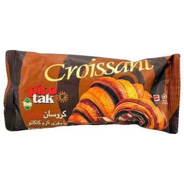 کروسان ماربل کاکائویی با مغزی کرم کاکائو پیکوتک تک ماکارون 45 گرم