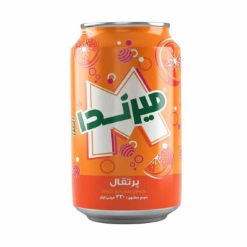 نوشابه پرتقالی قوطی میرندا 330 سی سی