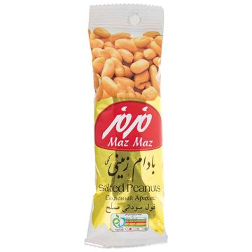 مغز بادام زمینی نمکی مزمز 40 گرم