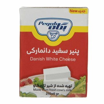 پنیر پاکتی سفید دانمارکی چرب پگاه فارس 210 گرم