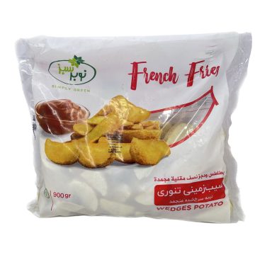 سیب زمینی تنوری نیمه سرخ شده منجمد نوبر سبز 900 گرم