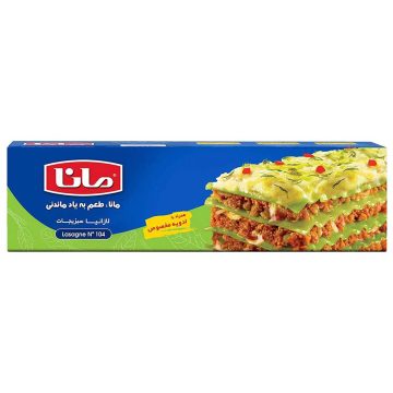 لازانیا سبزیجات همراه با ادویه مخصوص مانا 300 گرم 