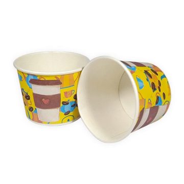 لیوان کاغذی طرح دار ( متفاوت ) مات 120 سی سی 50 عددی