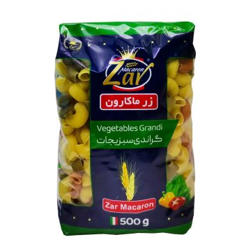 ماکارونی فرمی گراندی سبزیجات زر ماکارون 500 گرم