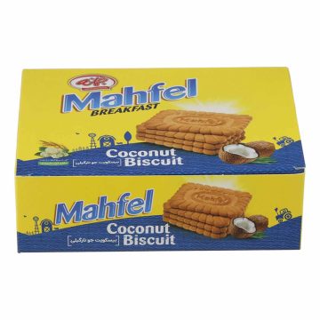 بیسکویت جو + شهد توت نارگیلی محفل جعبه ای جمانه 480 گرم 