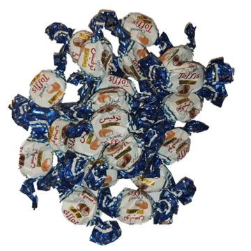 تافی مغزدار نارگیل توفیس شونیز فله وزن 250 گرم 