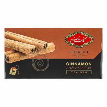 چای کیسه ای سیاه با طعم دارچین گلستان 25 عددی 