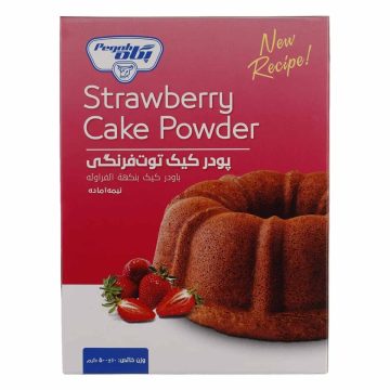 پودر کیک توت فرنگی نیمه آماده پگاه 500 گرم