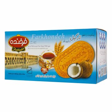 بیسکویت با طعم نارگیل و تزیین شکر فرخنده 900 گرم 