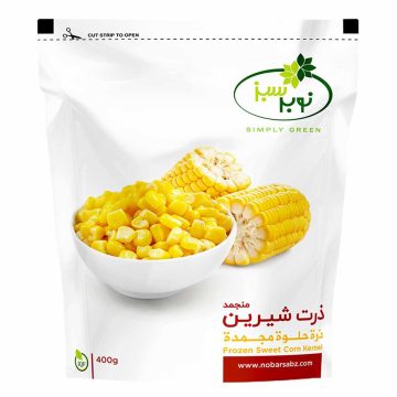 ذرت شیرین منجمد نوبر سبز 400 گرم