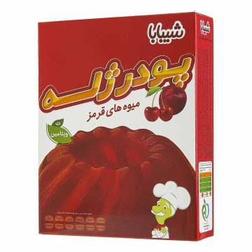 پودر ژله میوه های قرمز شیبابا 100 گرم