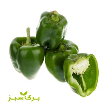 فلفل دلمه سبز اصفهان برگ سبز (وزن انتخاب کنید)