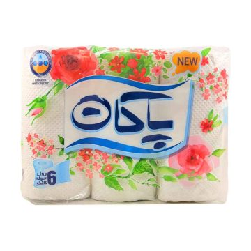 دستمال کاغذی حوله برفی پاکان 6 رول