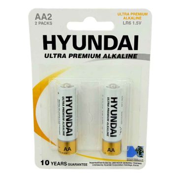 باتری قلمی کارتی الترا پریمیوم آلکالاین هیوندای 2 عددی کد 0981