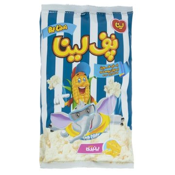 پاپ کورن بدون پوسته پنیری پف لینا 40 گرم 