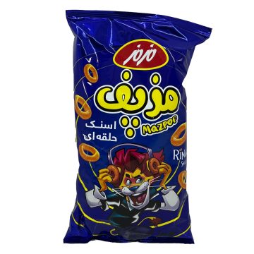 اسنک ( پفک ) حلقه ای پنیری مزپف مزمز 90 گرم 