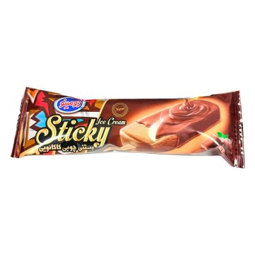 بستنی چوبی کاکائویی با روکش کاکائویی دومینو 60 گرم  