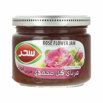 مربای گل سرخ شیشه سحر 400 گرم 