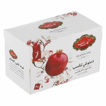 دمنوش تناسب مخلوط گیاهی انار گلستان ۲۰ عددی