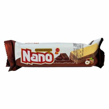 ویفر با کرم کاکائویی و طعم فندق نانو مینو 30 گرم 