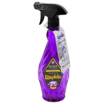 اسپری شیشه پاک کن + درخشان کننده بنفش راپیدو 500 میلی لیتر 