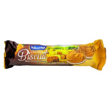 بیسکویت کرمدار با طعم پرتقال سیرنگ 110 گرم 