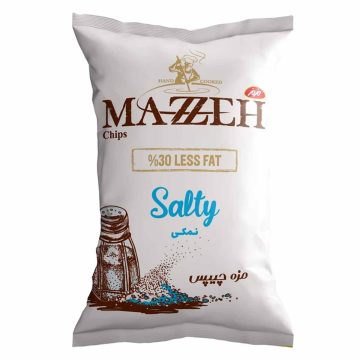 مزه چیپس برگه سیب زمینی نمکی مزمز 65 گرم