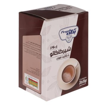 پودر شیر کاکائو با حلالیت فوری پگاه 18 گرم 20 عددی