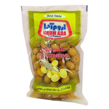 کنسرو زیتون سبز با هسته وکیوم اروم آدا 420 گرم 