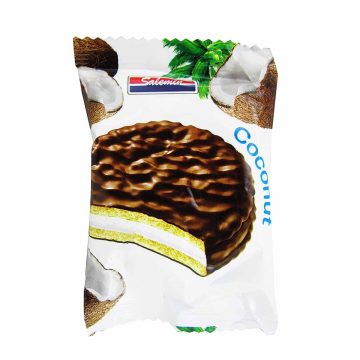 بیسکویت روکش کاکائویی با طعم نارگیل والس سالمین 25 گرم