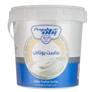 ماست چکیده طعم دار پرچرب یونانی پگاه 1500 گرم 