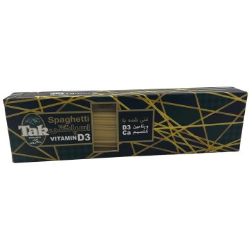 اسپاگتی غنی شده با ویتامین D3 و کلسیم Ca تک ماکارون 500 گرم